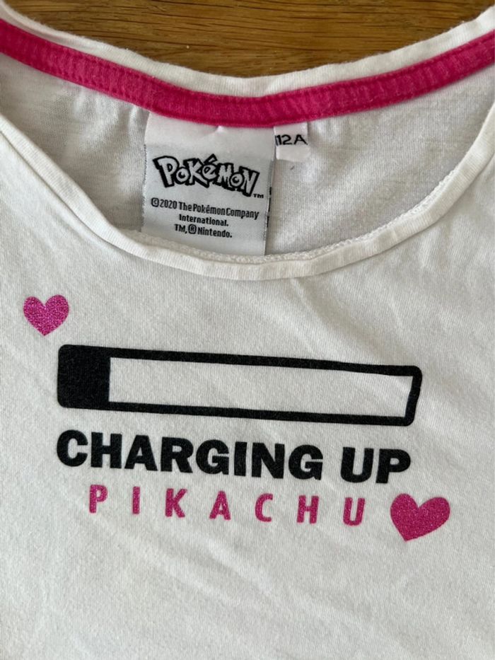 Ensemble pyjama teeshirt et short Pikachu - photo numéro 2