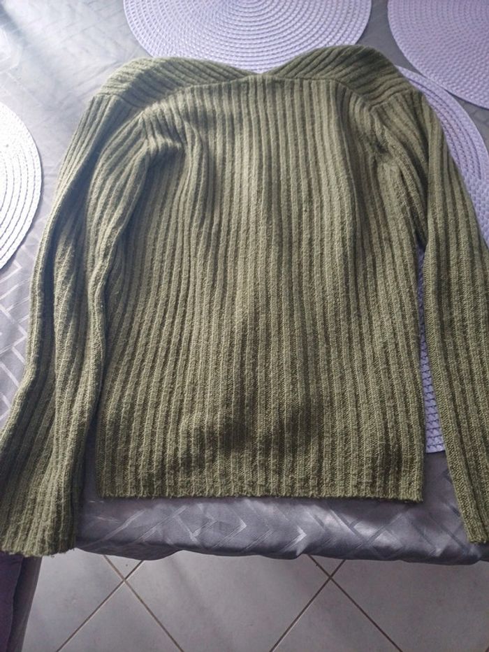 Pull blancheporte vert kaki taille 38 - photo numéro 4