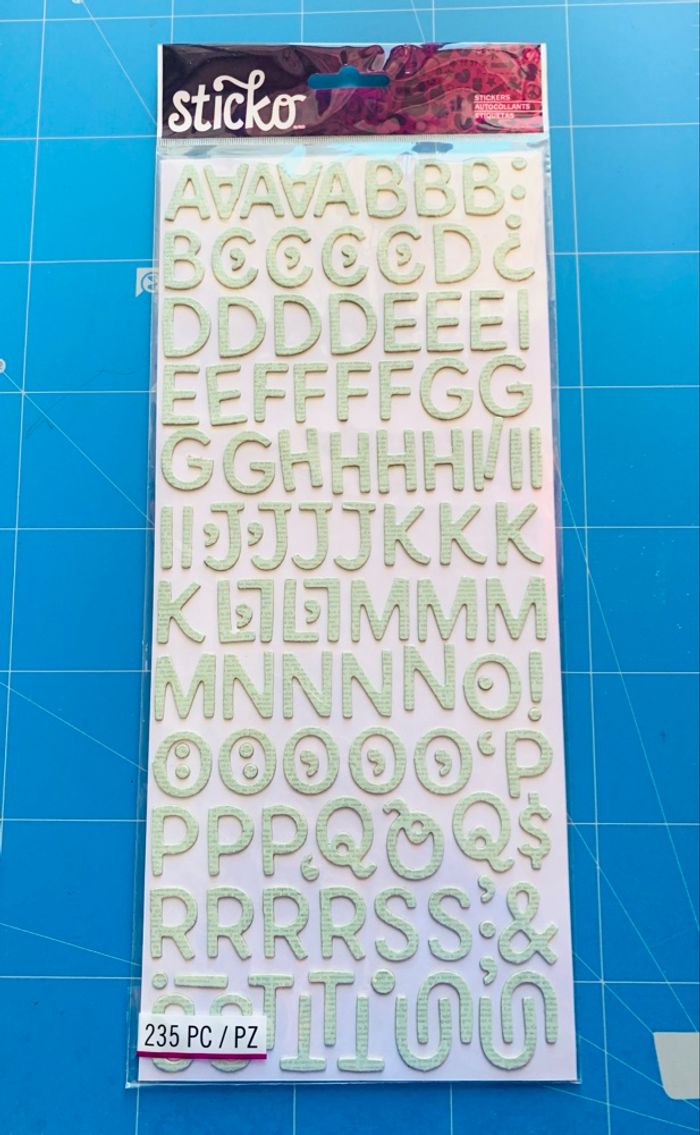 Lot 3 blisters autocollants alphabet Sticko - photo numéro 9