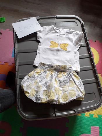 Ensemble fille 6 mois