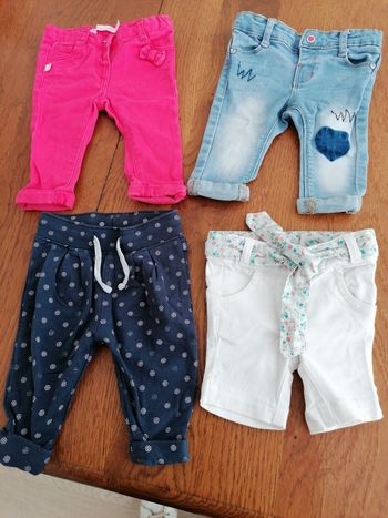 Pantalons 3 mois filles