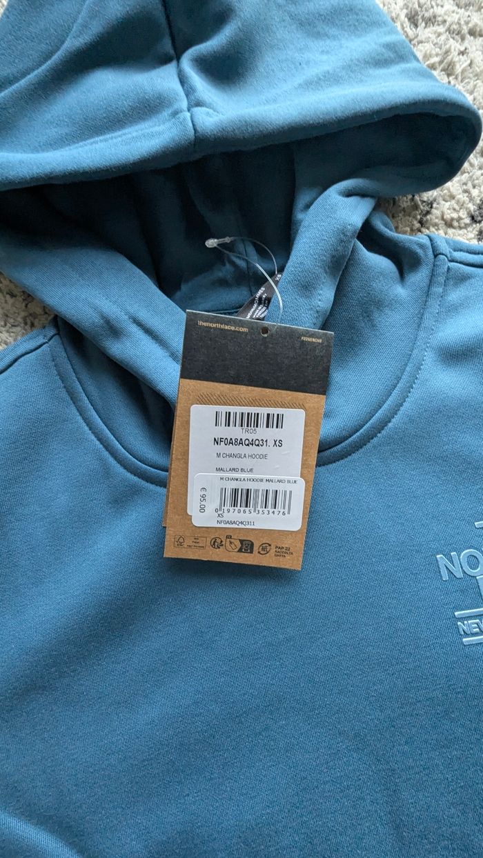 Sweat à capuche the North Face taille XS homme bleu - photo numéro 8