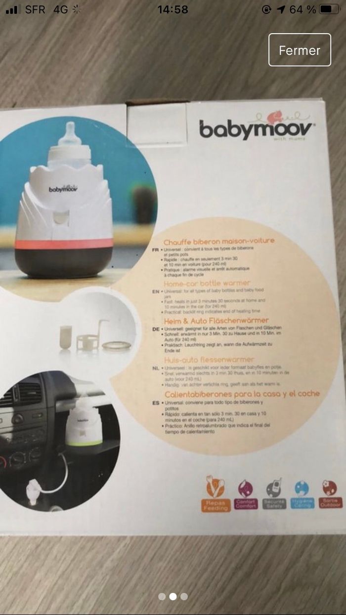 Chauffe biberon neuf