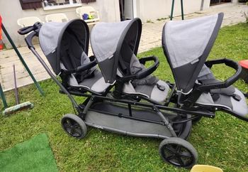 Poussette triple peg perego + habillage de pluie