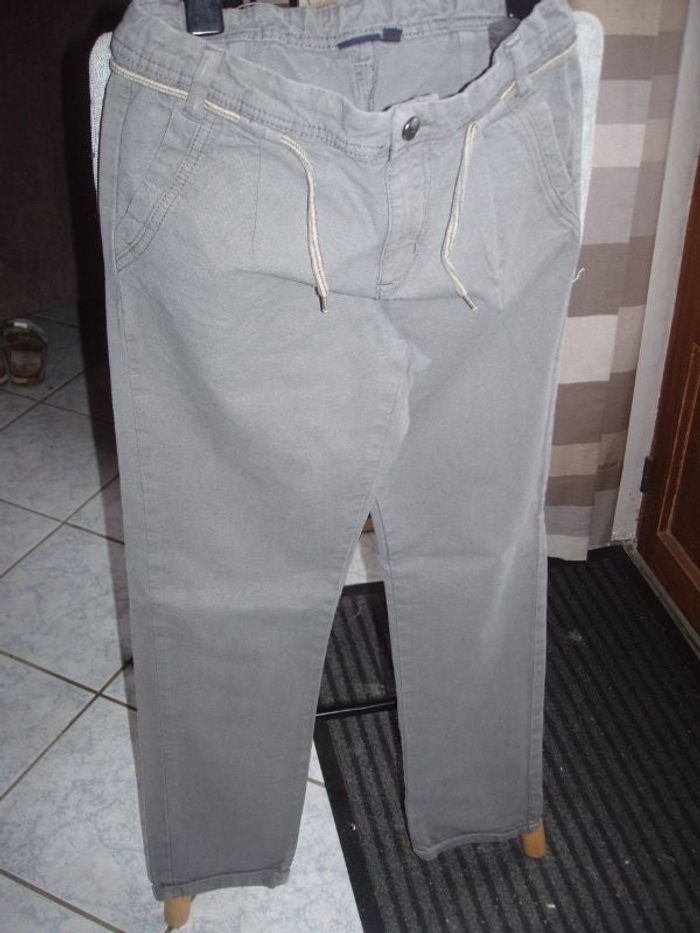 pantalon droit coton