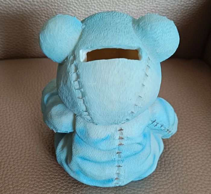 Tirelire vintage ours bleu - photo numéro 2