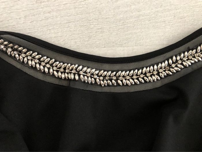 AN17: Robe noire « esprit » avec strass et perles TXXL-44/46 NEUVE - photo numéro 16