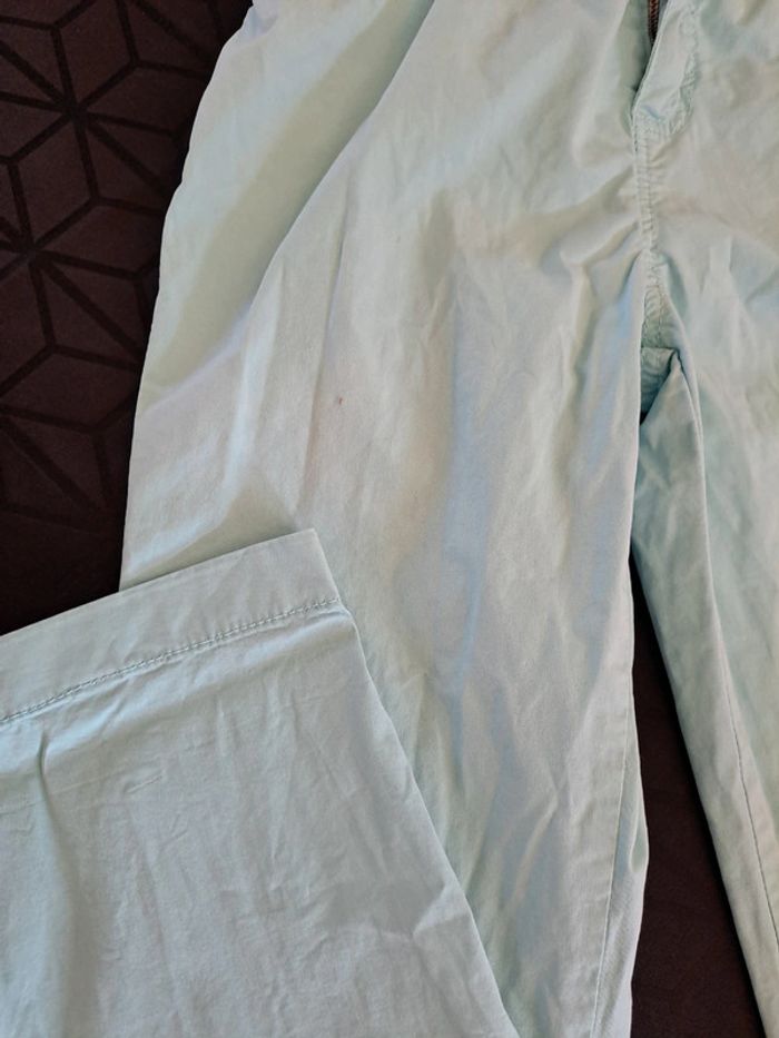 Pantalon 3/4 bleu clair 38 - photo numéro 3