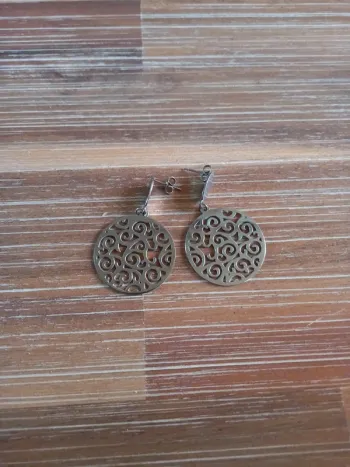 Boucles d'oreilles acier