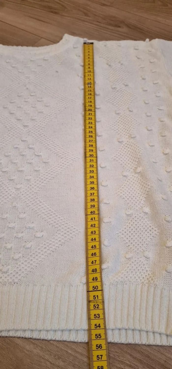 Petit pull vintage made in France écru taille 36 - photo numéro 6