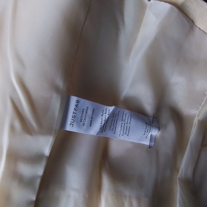 Blazer veste jaune paille taille XS/S Neuf avec étiquette·JustFab - photo numéro 4