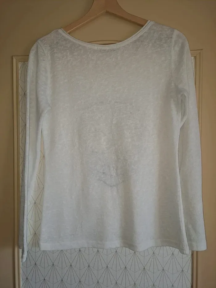 Blouse pull femme léger Solange tête de mort mignonne TU indiquée taille XS/S tbe - photo numéro 4