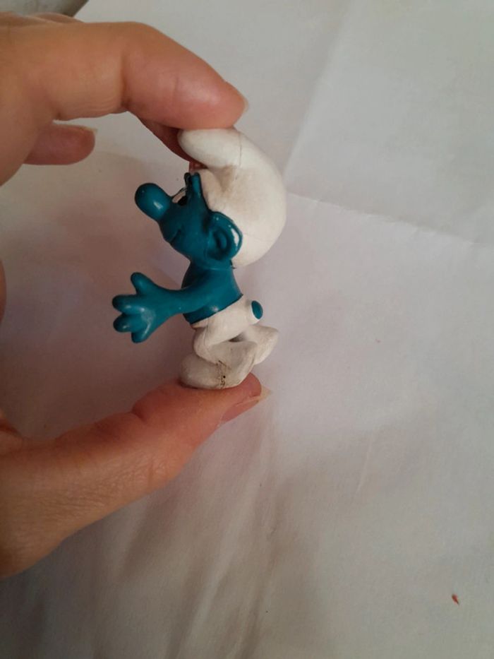 Magnifique stroumpf vintage ancien médaillé - photo numéro 2