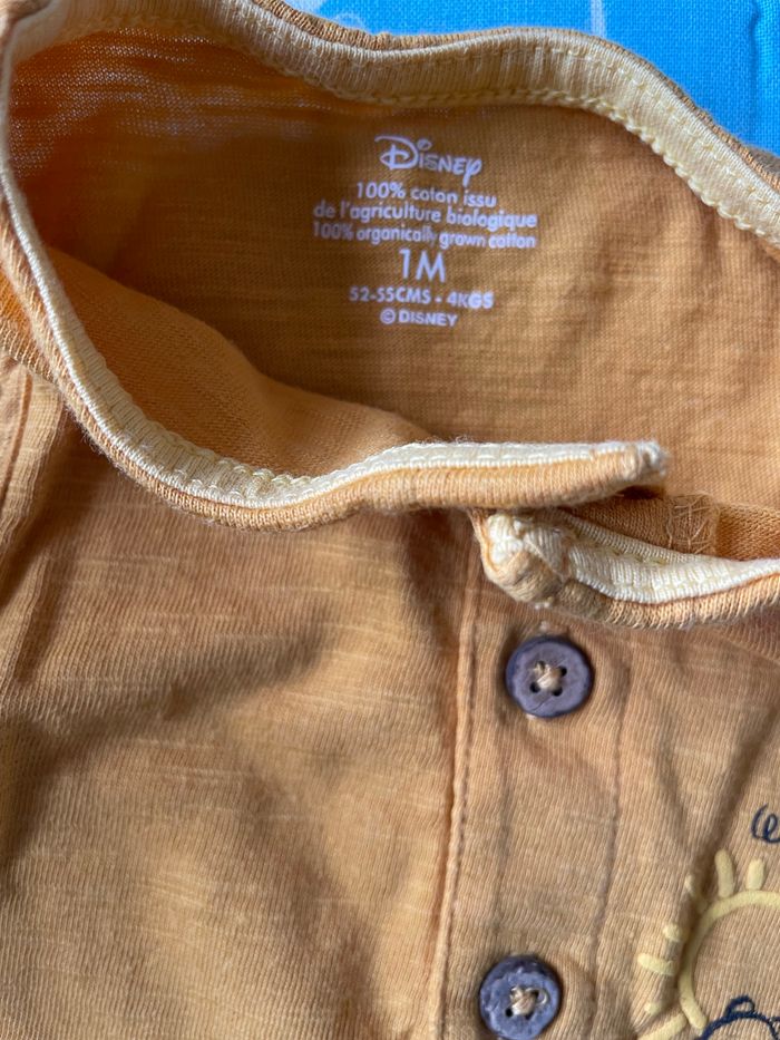 Combinaison Winnie L’Ourson by Kiabi moutarde - 1 mois - photo numéro 3