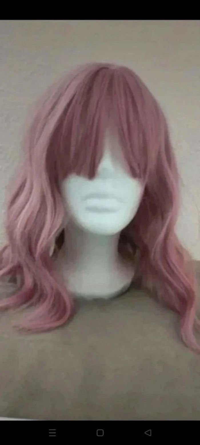 Perruque Naturelle Rose Pastel Tendance - photo numéro 5