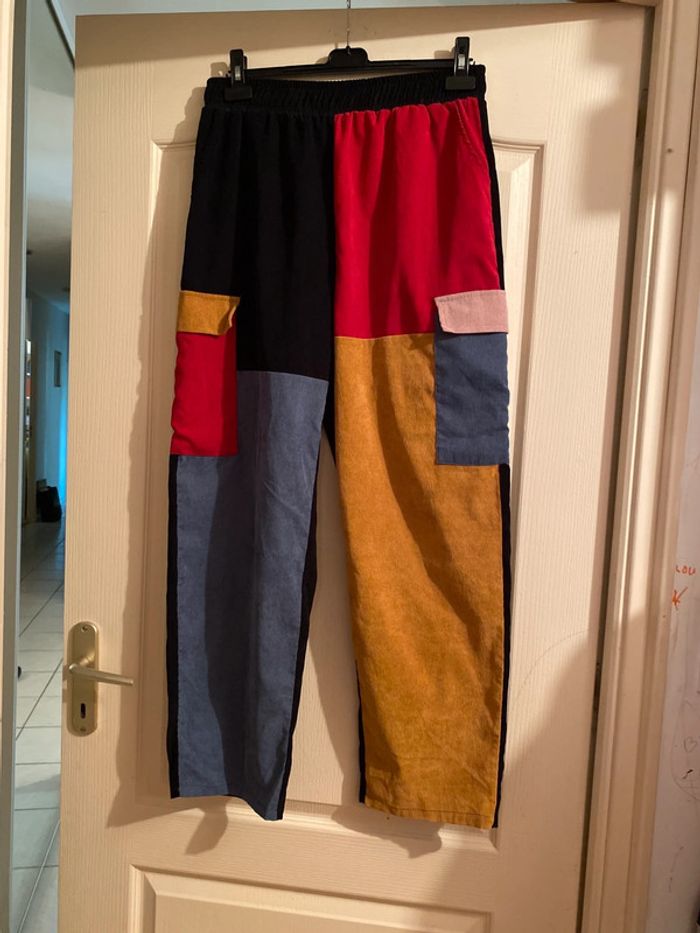 Pantalon blocs couleurs