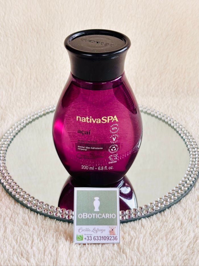 Oleo hidratante corporal Nativa Spa Açai OBoticario