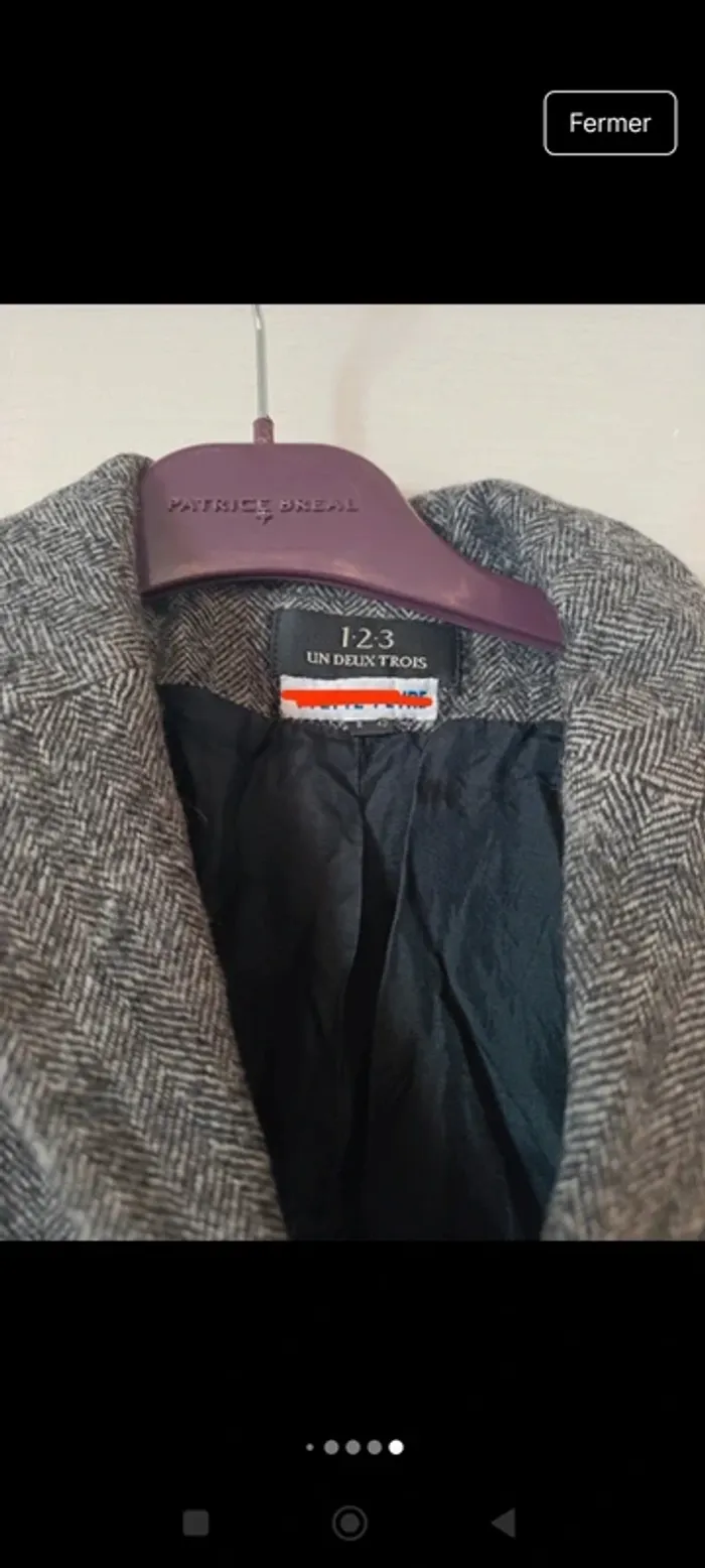 🎀 blazer Vintage ! 💯 Laine, taille 40 , maison 1.2.3 - photo numéro 7