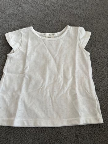 T-shirt blanc 24m