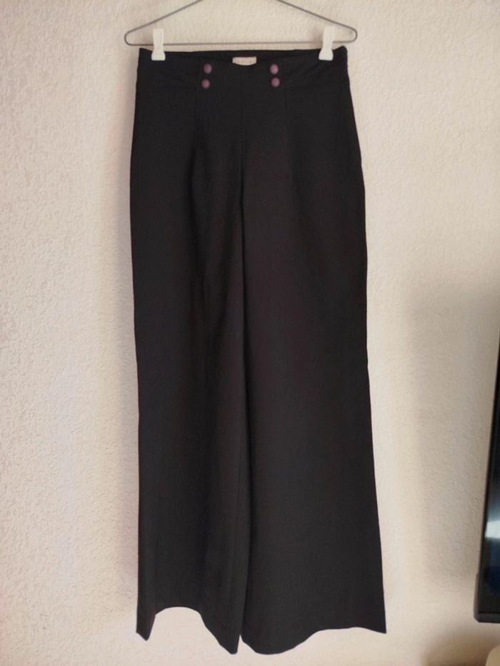 Pantalon tailleur coupe droite Lola Paradise polyester noir 40