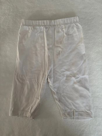 Demi legging blanc simple 18 mois