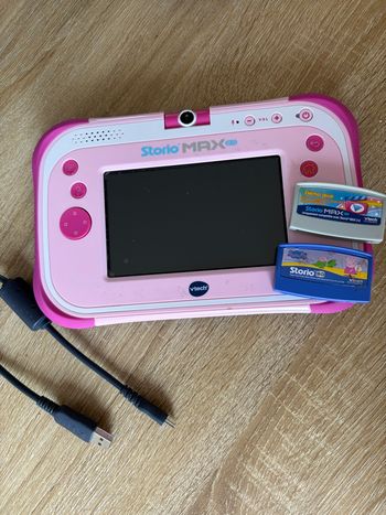 Tablette storio Max 2.0 vtech rose avec 2 jeux 