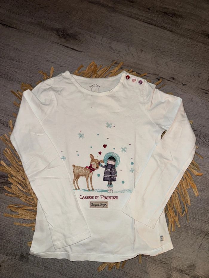 T shirt manches longues sergent major 8 ans