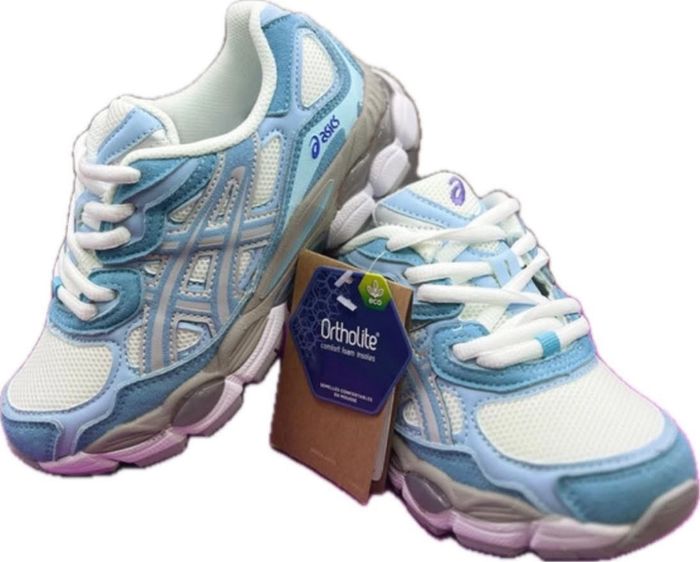 Asics beige/noir/bleû - photo numéro 2