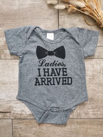 🌺Joli Bodie gris manche courte 3mois