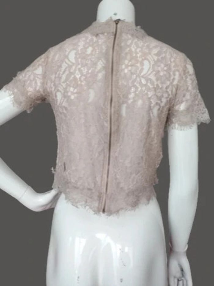 Haut marron dentelle - photo numéro 3