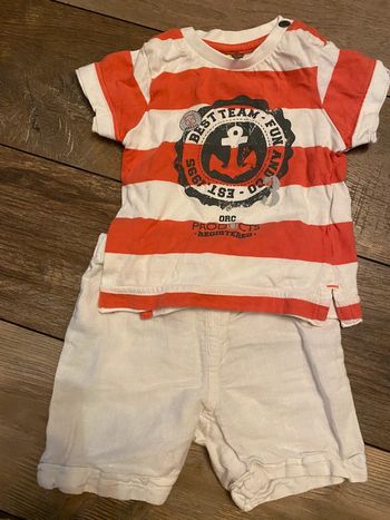 Ensemble 6 mois short et t-shirt