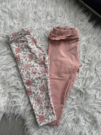 Lot 2 leggings C&A 9-12 mois