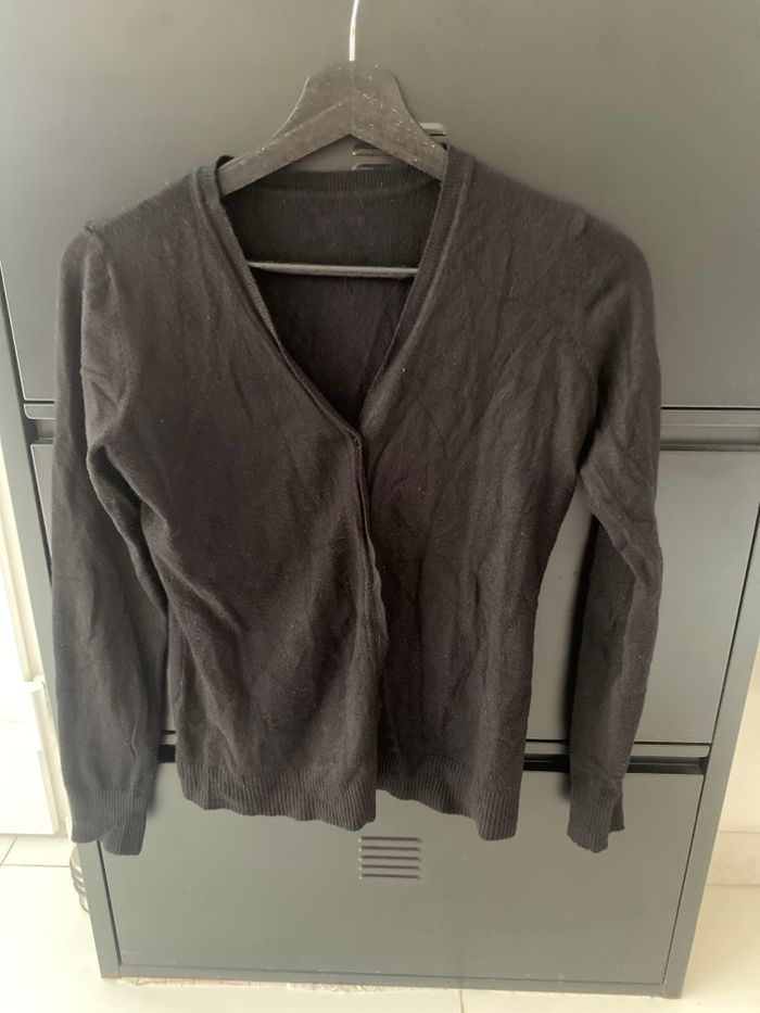 Gilet, boutonné, noir - photo numéro 2