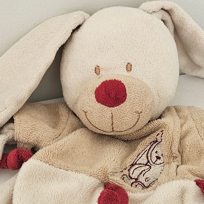 Doudou lapin nicotoy beige - photo numéro 2