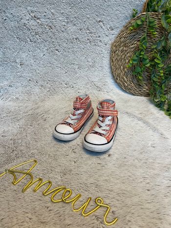 Converse Vichy rouge et blanche - Taille 25 - Converse 