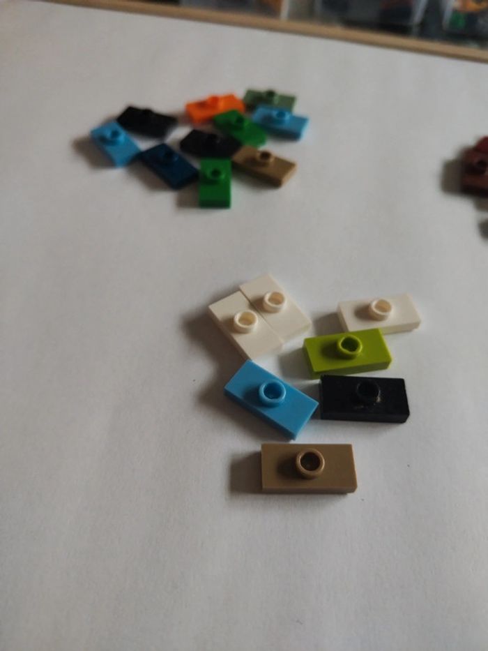 Lego lot 27 plats modifié 1x2 réf 3794 et 15573 - photo numéro 4