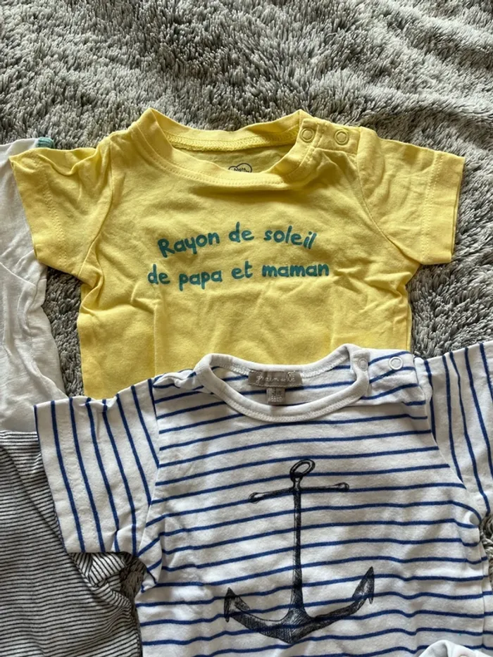Lot tee shirt manches courtes 3 mois - photo numéro 4