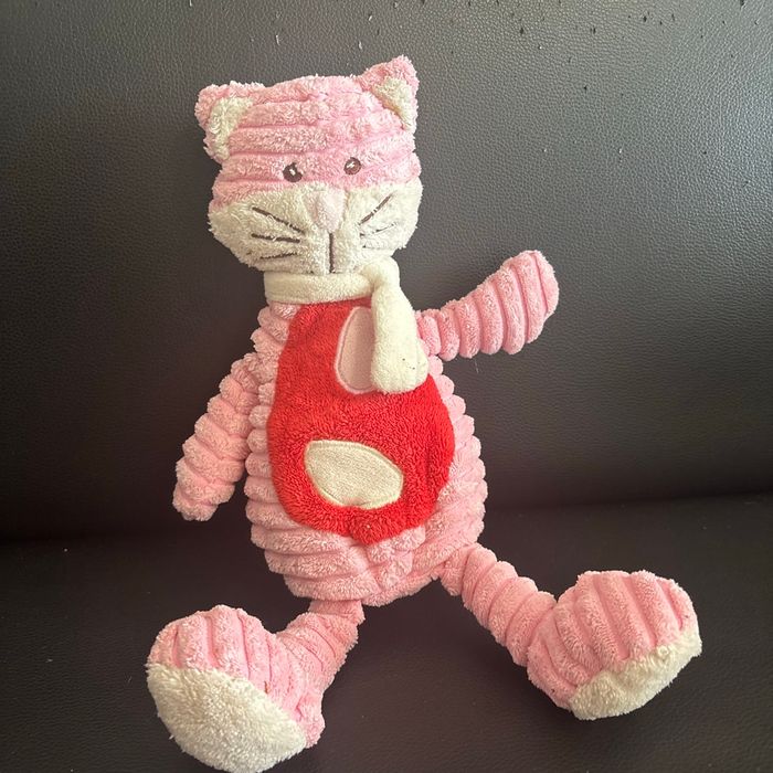 Doudou chat rose