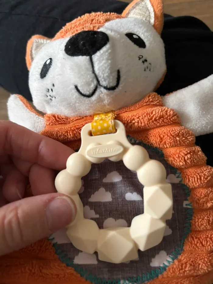 Peluche anneau dentition infantino en tbe renard - photo numéro 3