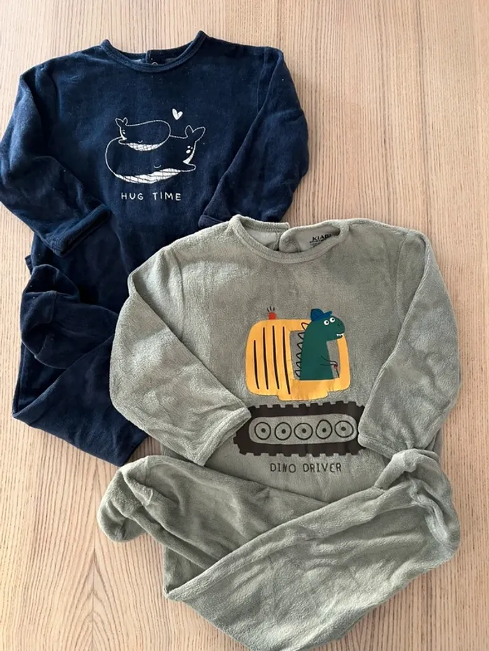 Lot de 2 pyjamas hiver 24 M