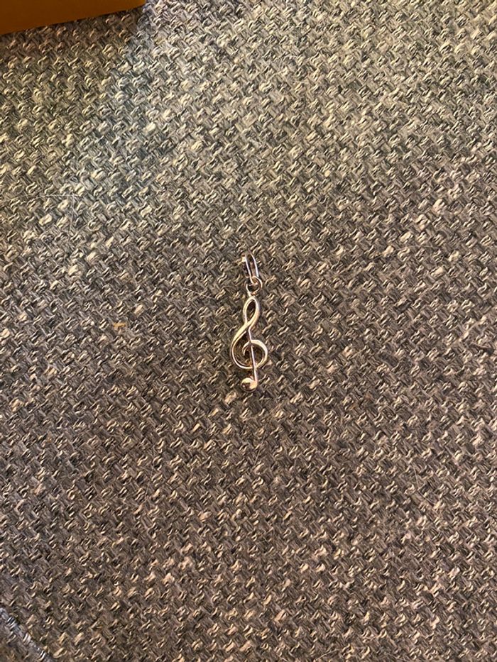 Pendentif agatha « clef de sol » en argent - photo numéro 2