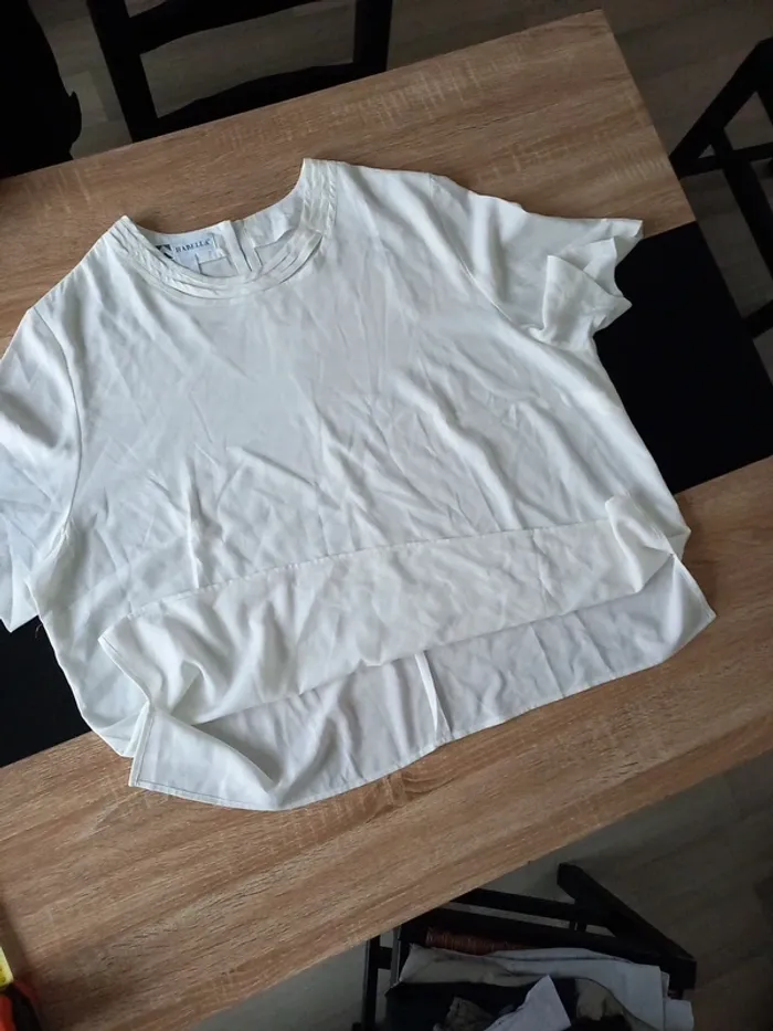 Tee-shirt blanc femme T.50 - photo numéro 5