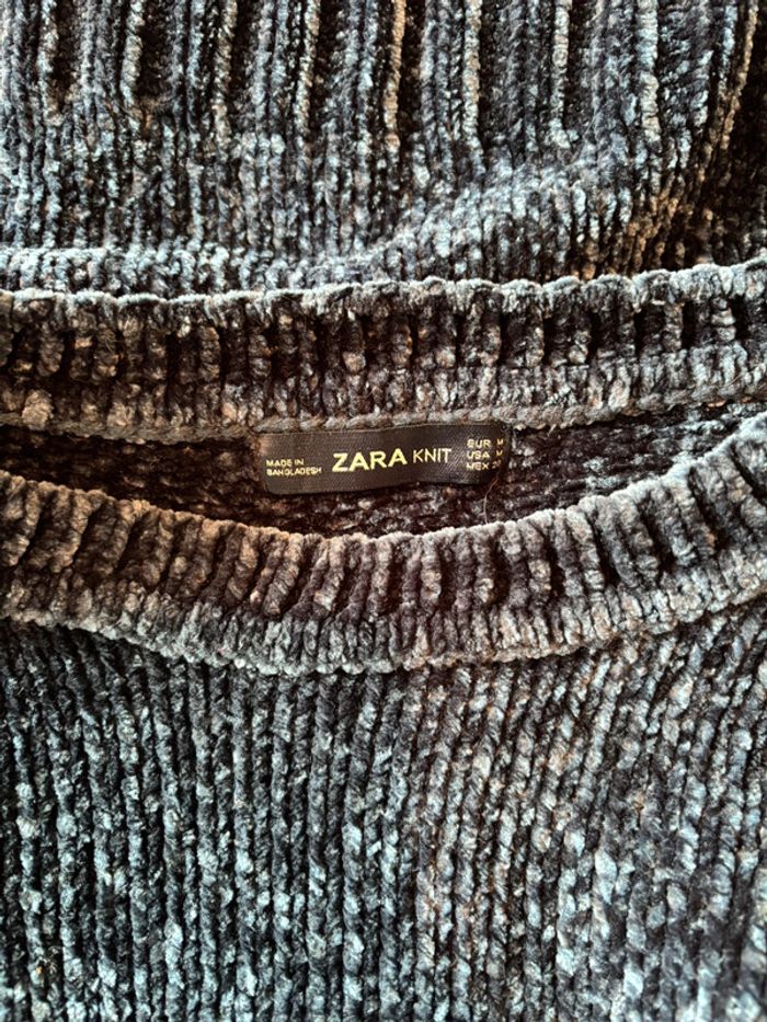 Pull Zara bleu taille M état neuf - photo numéro 8
