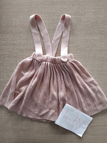 Jupe avec bretelles 4 ans *