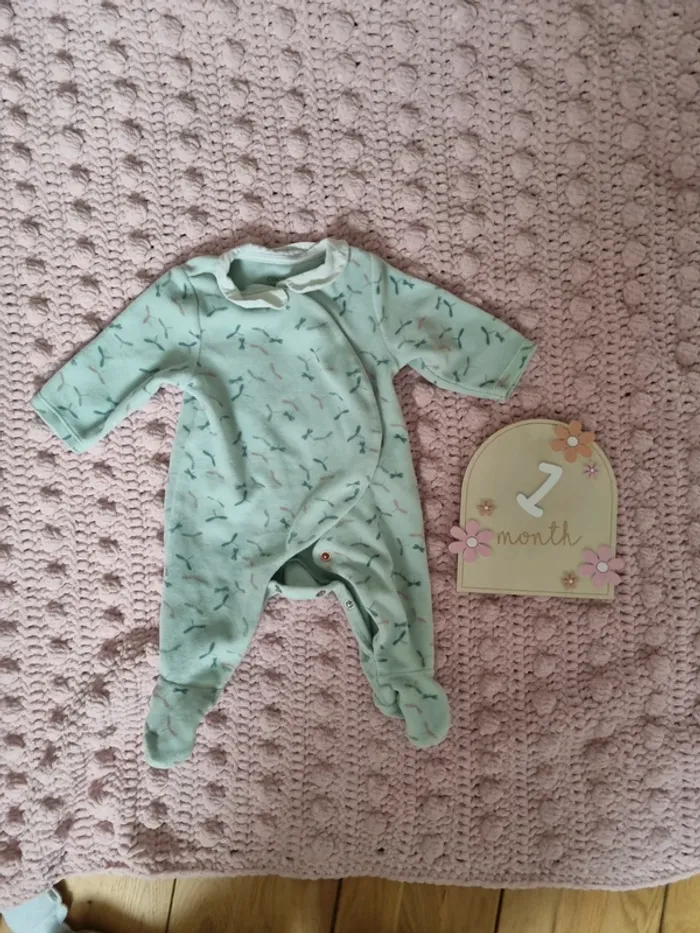 Pyjama velours 1 mois