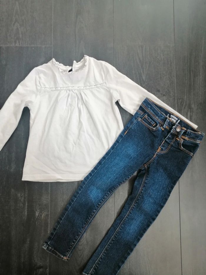 Jean et blouse