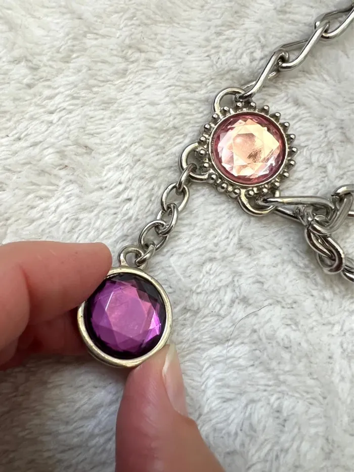 Ceinture de taille multi chaînes strass bijoux y2k Princesscore Fairycore - photo numéro 10