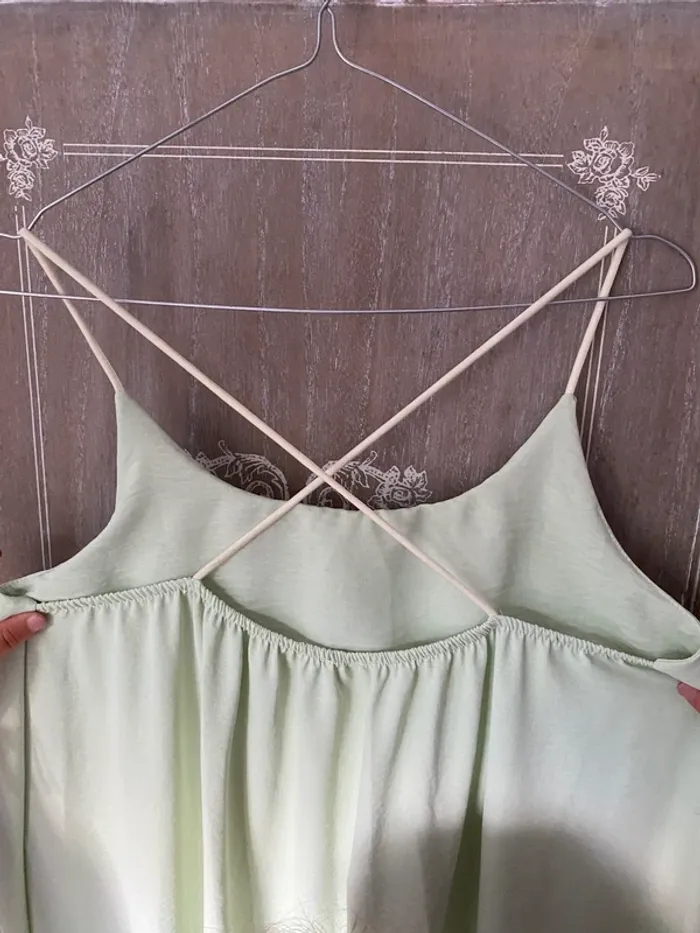 Robe croisee vert d’eau - photo numéro 2