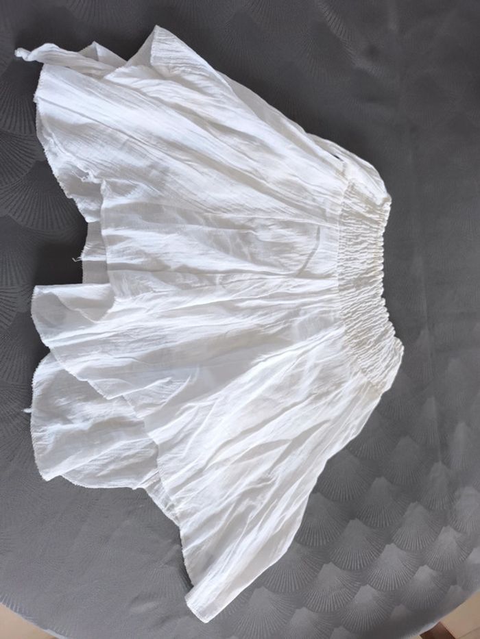 Jupe doublée 4-5 ans ans blanc du nil - photo numéro 2