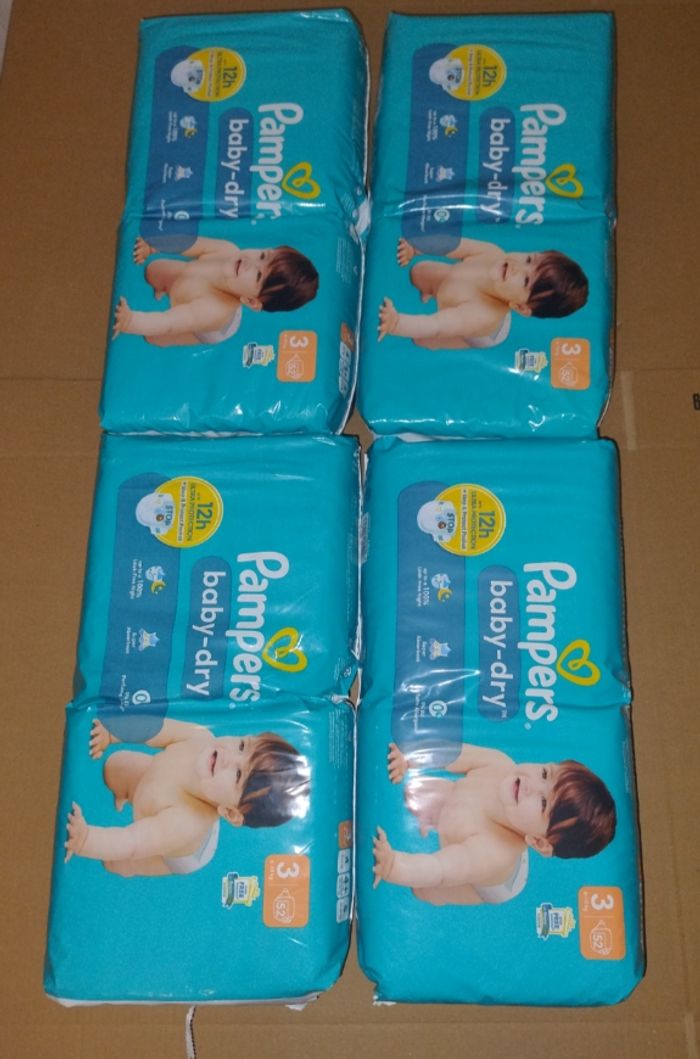 Pampers baby dry taille 3 (4 x 52 couches) 6-10 kg - photo numéro 2